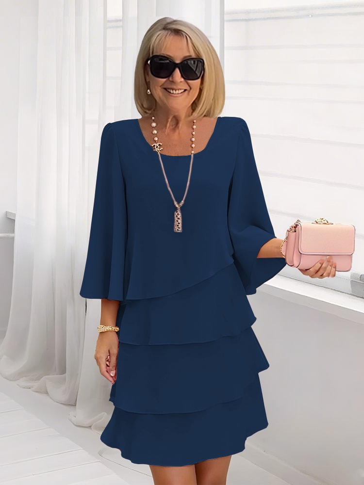 Layered Ruffle Dress