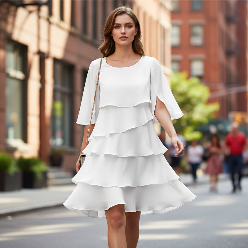 Layered Ruffle Dress